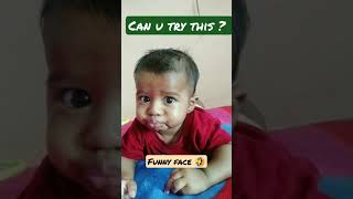 funny face reaction of cute 👶 baby#cute baby