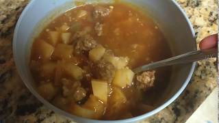 Caldillo or Beef Soup