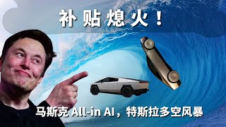 [特斯拉新闻]补贴熄火 ⚡ 马斯克 All-in AI！德州工厂停工