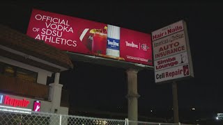 Vodka billboard with SDSU Athletics logo stirs controversy