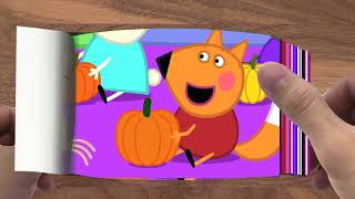 FLIPBOOK  Make Pumpkin Lanterns with Peppa and George  Family Kids Cartoon003
