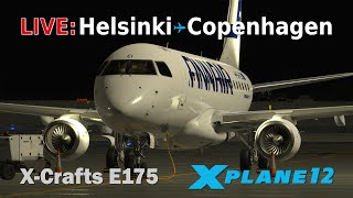 X-Crafts E175 | Finnair | Helsinki - Copenhagen | X-Plane 12 ✈️