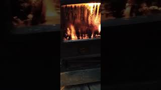 starting anthracite Harman Mark I coal stove first fire 2023-24 season wood fire to coal pt. 1