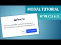 Create a modal from scratch | HTML CSS & JavaScript