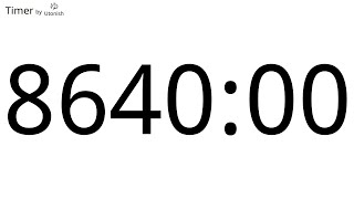 8640 Minute Countdown Timer