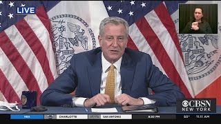 Mayor De Blasio Discusses High School Reopening And More In NYC