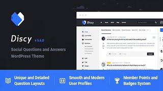 Discy - Social Questions and Answers WordPress Theme Free Download