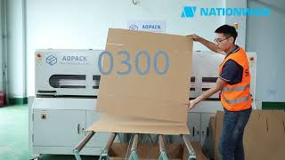 เครื่องตัดกล่องกระดาษลูกฟูกระบบดิจิตอล Automatic Carton Box Machine AOPACK