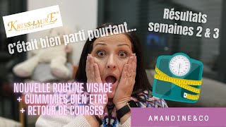 Perte de poids semaines 2-3, retour de courses, nouvelle routine visage \u0026 nounours Bears W/Benefit