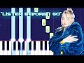 Billie Eilish - Listen Before I Go Piano Tutorial EASY