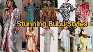 Top Latest Boubou Kaftan Styles 2024 | Brocade Bubu Gown | Silk Boubou Kaftan Dress | Damask Gown