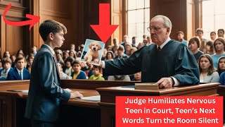 Judge Humiliates Nervous Teen in Court, Teen’s Next Words Turn the Room Silent