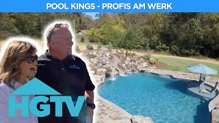 Luxus-Pool mit Wasserrutsche im eigenen Garten 🏊 | Pool Kings - Profis am Werk | HGTV Deutschland