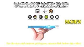 Review Coolux X6s New DLP LED Android Video 720p 1080p 900lumens Projector Portable 2021