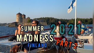 Finland sunrise and sunset in summer + Nightlife in Savonlinna