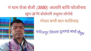 गं थाम रोजा सेजौ (3100)आलारि बाथि फोजोंनाय ।