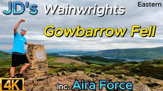 Gowbarrow Fell - Aira Force Waterfalls - Full Route - 4K - The JD Way