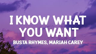 Busta Rhymes, Mariah Carey - I Know What You Want (TikTok Remix) (Lyrics) Baby if you give it to me
