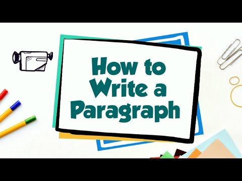 How do you write a paragraph paragraph?