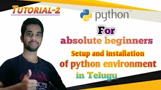 Python and Pycharm installation | python tutorial for absolute beginners in Telugu #2