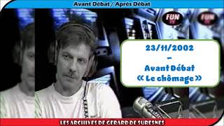 23/11/2000 - Avant Débat « Le chômage »