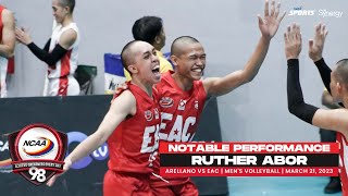 NCAA Season 98 MVB: Notable Performance - Ruther Abor (Arellano vs EAC) (March 21, 2023)