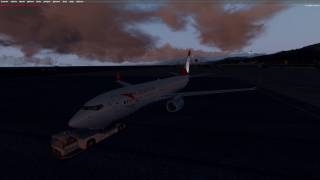 What a fun approach! Amazing Orbx LOWI Rw 08 Loc approach. PMDG NGX