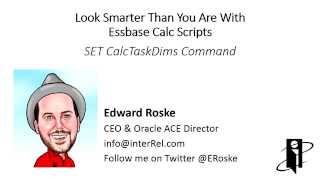 Essbase SET CalcTaskDims Command