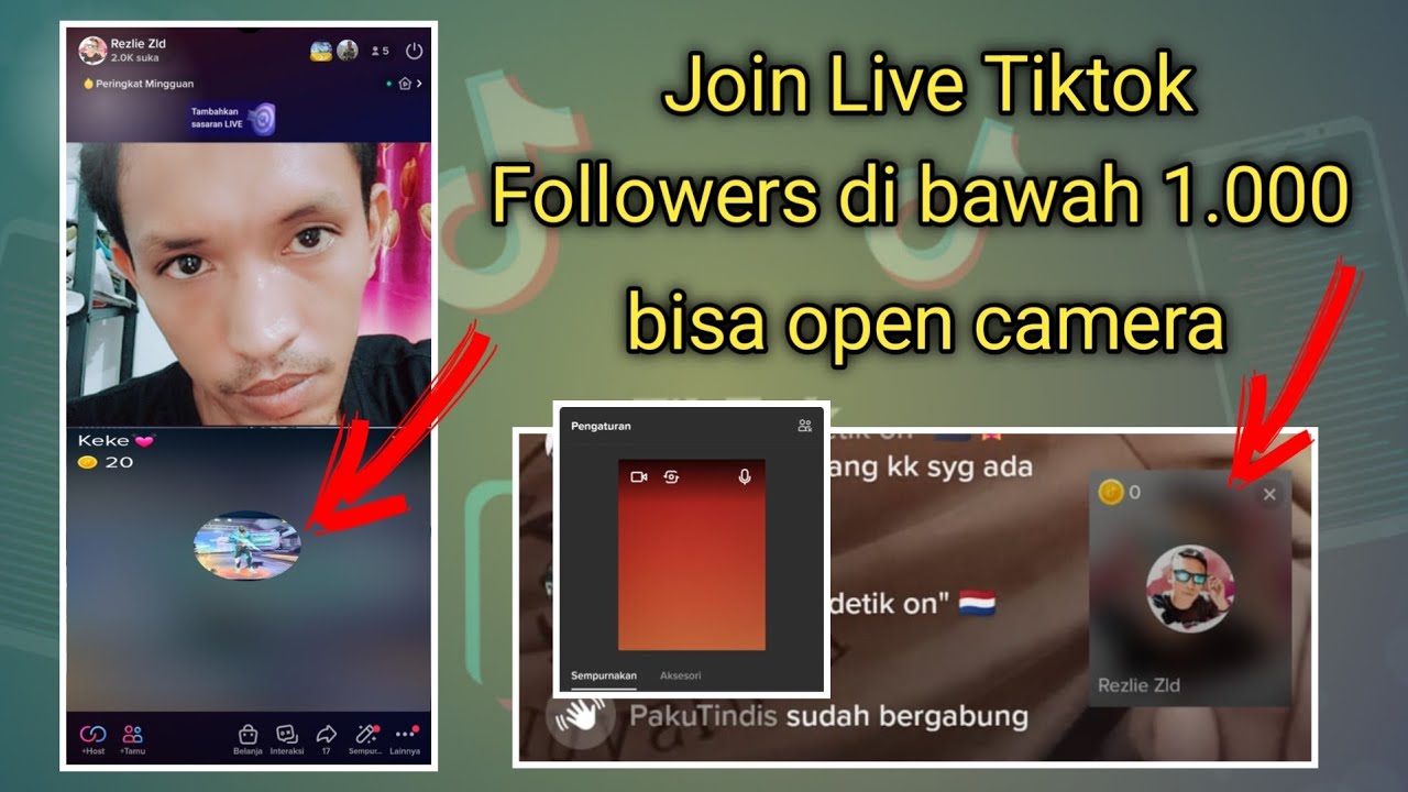 Followers Di Bawah 1.000 Bisa Open Camera Saat Join Live Tiktok Orang ...