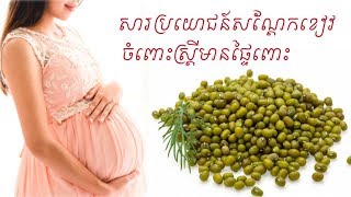 សារប្រយោជន៍ សណ្ដែកខៀវ ចំពោះស្រ្តីមានផ្ទៃពោះ Mung Beans for pregnancy by Dr.Bun laysophea