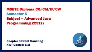 AWT Control List in Java
