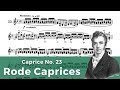 Rode - Caprice No.23 for Violin solo, Op.22 with Sheet Music