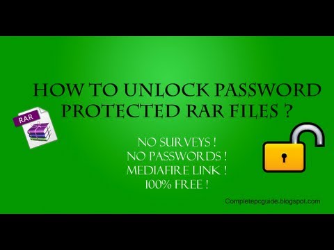 How To Open Password Protected RAR Files Without Password? How To Open Password Protected RAR Files Without Password?