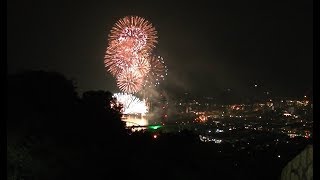 黄金山からの夜景　【2019広島みなと夢花火大会】　(7/27）