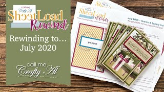 SheetLoad Rewind to July 2020 | Creating SIX Cards with ONE Piece of Patterned Paper #SLCTJul2020