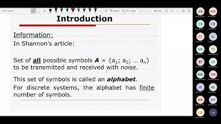 [07] Information Theory and Statistical Source Coding. Part 1