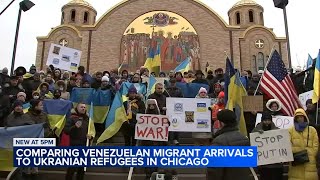 Chicago migrants from Venezuela, Ukraine refugees receive very different receptions