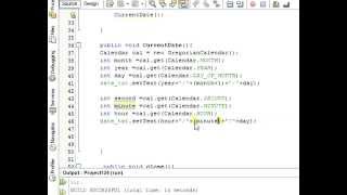 Java prog#13.Display Time and Date In  java Netbeans