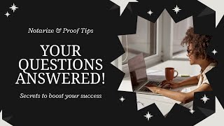 Your Top Remote Online Notary Questions ANSWERED! 💼💻 | Notarize & Proof Secrets Revealed