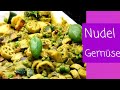 Schnell, einfach und super Lecker - Nudeln mit viel Gemüse #shorts#zucchini#aubergine#nudeln#Erbsen