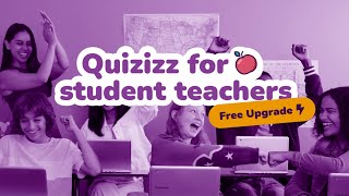 Free Quizizz upgrade for student teachers! 🍎✏️