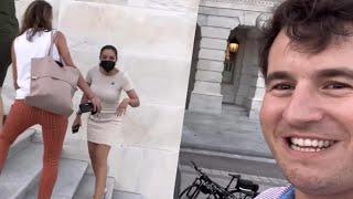 AOC Harassed by Man on Capitol Steps