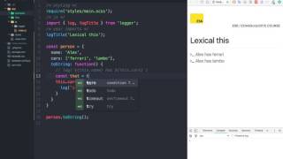 ES6 Lexical Scope (this keyword)