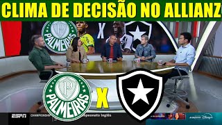 PALMEIRAS X BOTAFOGO TUDO SOBRE A PARTIDA PELO BRASILEIRÃO 2024! VERDÃO PODE ABRIR 3 PONTOS