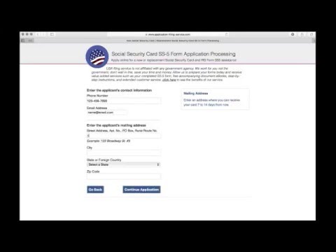 Social Security Card Replacement Form, Apply Online @ Application-Filing-Service.com Social Security Card Replacement Form, Apply Online @ Application-Filing-Service.com