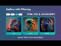 Create Responsive Filterable Image Gallery Using HTML CSS & JavaScript