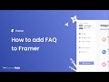 How to add FAQ to Framer