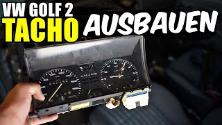 VW GOLF 2 TACHO AUSBAUEN / WECHSELN TUTORIAL / ANLEITUNG (NEUE ZE)