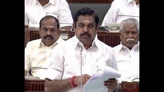 CM Edappadi Palanisamy Full Speech at TN Special Assembly | Mekedatu issue