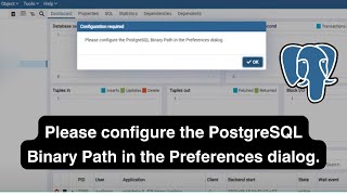 pgAdmin Guide: Solving the "Please configure the PostgreSQL Binary Path" Issue